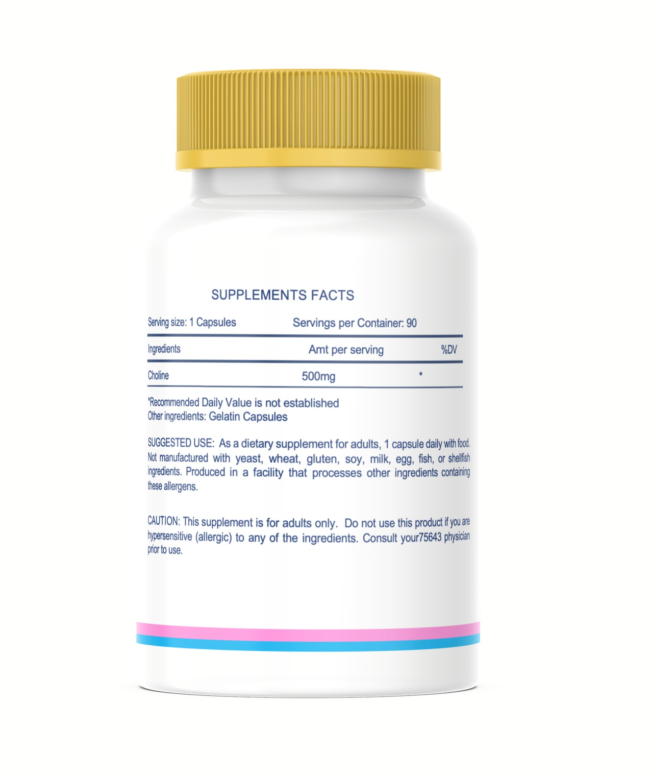 FertiMax Choline Bitartrate (90 Capsules)